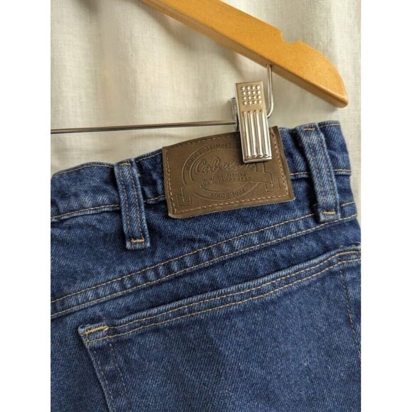 Cabelas blue Jeans Men's 36x30 Fleece Lined Warm Workwear Outdoor Relaxed - Picture 6 of 12